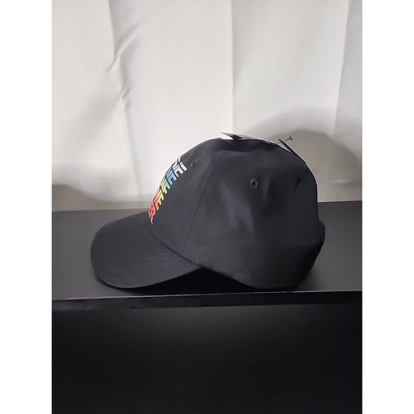 Eddie Bauer Graphic Pride Hat Snapback Baseball Style Cap OSFA Black NWT - Picture 3 of 7